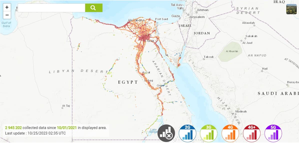 Etisalat- Coverage maps