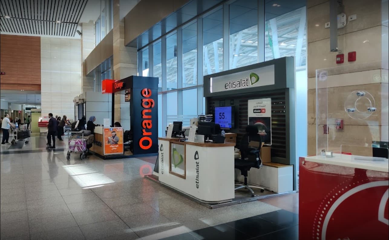 Buy Etisalat SIM card at Airport kiosk