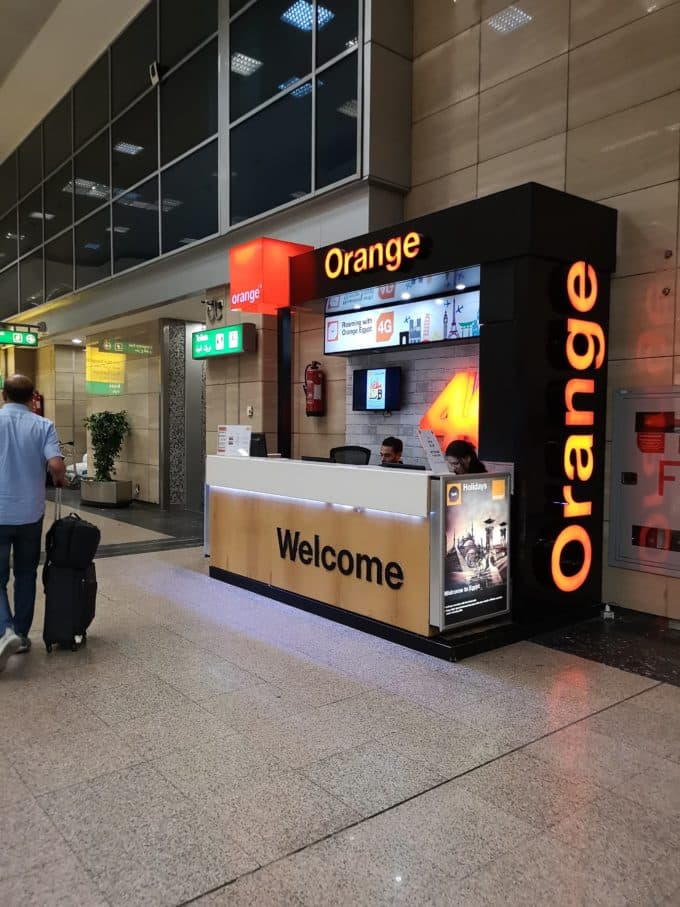 Orange kiosk airport